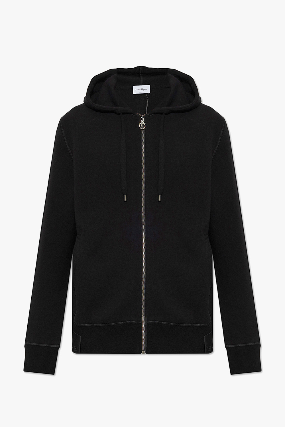 GenesinlifeShops Canada - Black Black Cotton Hoodie With Rainbow